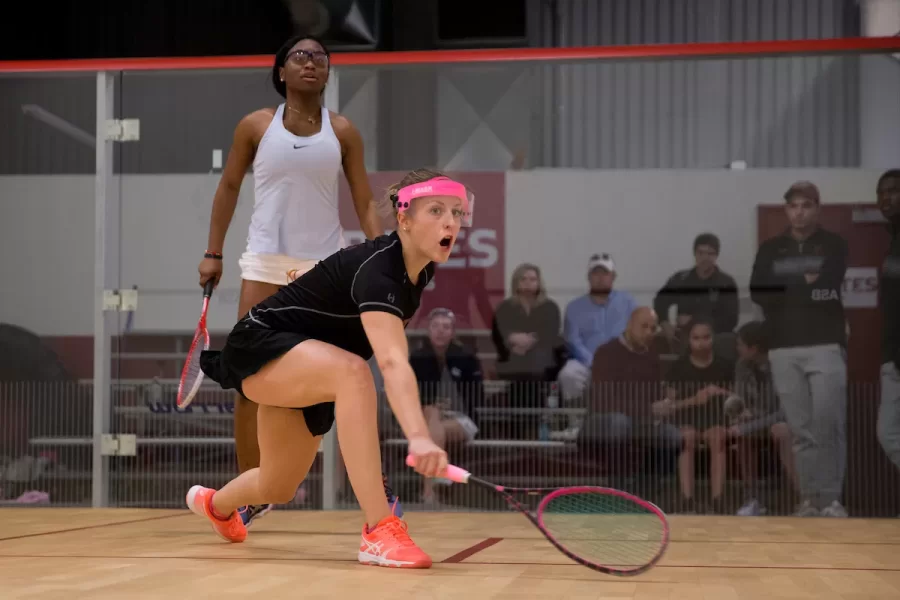 Men's Squash No. 18 Bates 9, No. 30 Connecticut College 0
Nov. 18, 2017 at Lewiston, Maine.

1. Mahmoud Yousry (B) def. Alex Snape (CC) 12-14, 11-5, 11-4, 11-5
2. Graham Bonnell (B) def. Daniel Reisman (CC) 11-4, 11-1, 11-1
3. Omar Attia (B) def. Michael Rodriguez (CC) 11-5, 8-11, 11-8, 11-3
4. Anirudh Nambiar (B) def. John Dunham (CC) 14-12, 11-6, 11-9
5. McLeod Abbott (B) def. Scott Brown (CC) 11-6, 11-4, 11-6
6. Benni McComish (B) def. Samuel Piller (CC) 11-4, 11-8, 11-4
7. Garon Rothenberg (B) def. James Andrew (CC) 11-4, 11-4, 11-7
8. Robby Dewey (B) def. Winston Simone (CC) 9-11, 11-7, 11-6, 11-5
9. Dylan Muldoon (B) def. Louis Feingold (CC) 11-2, 11-3, 11-0

Women's Squash lost 4-5