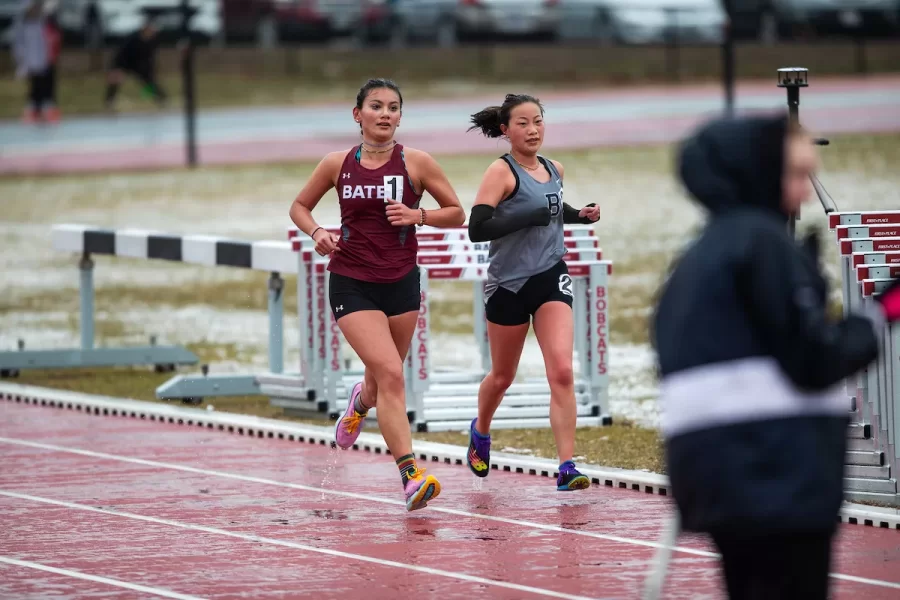 Bates College Men and Women's Track and Field hosts the Bates College Quad Meet on April 1st, 2023. (Theophil Syslo | Bates College)