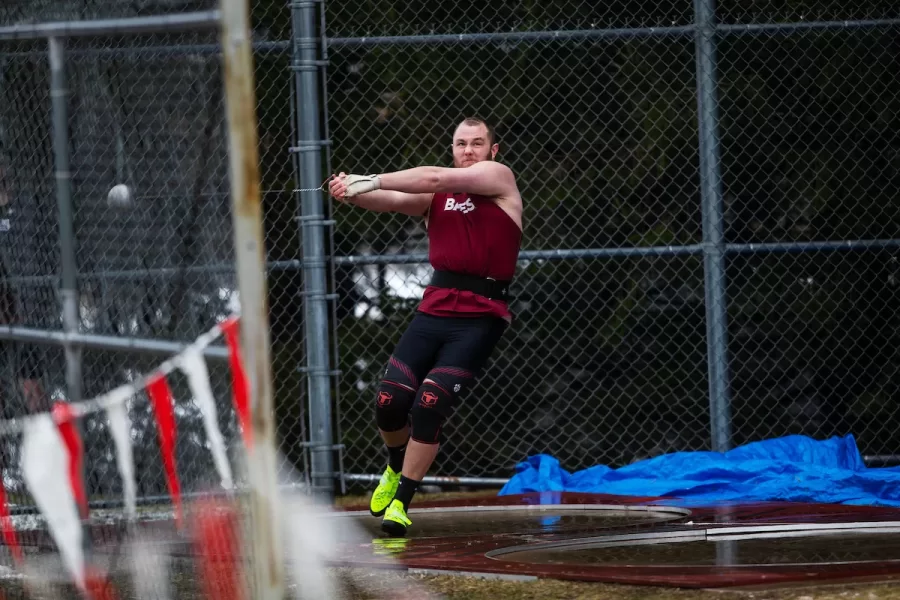 Bates College Men and Women's Track and Field hosts the Bates College Quad Meet on April 1st, 2023. (Theophil Syslo | Bates College)