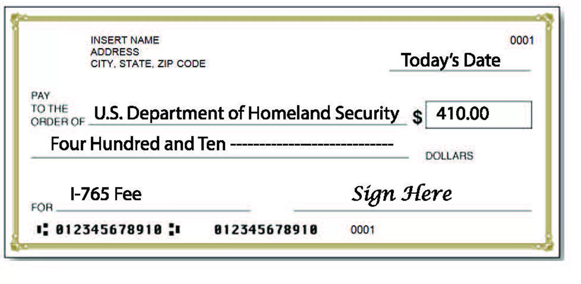 How To Write Dollars and Cents on a Check