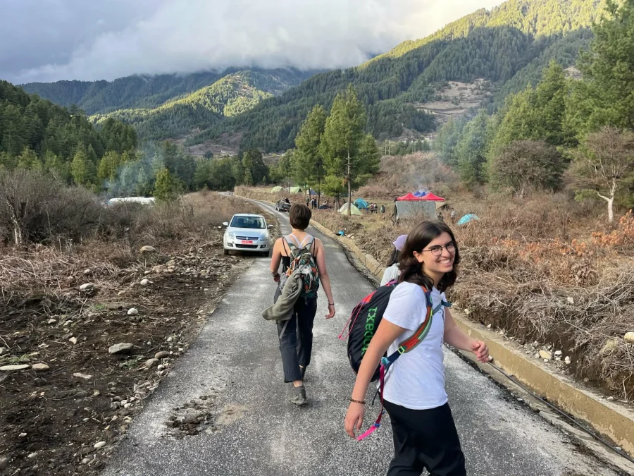 student smiling in Bhutan