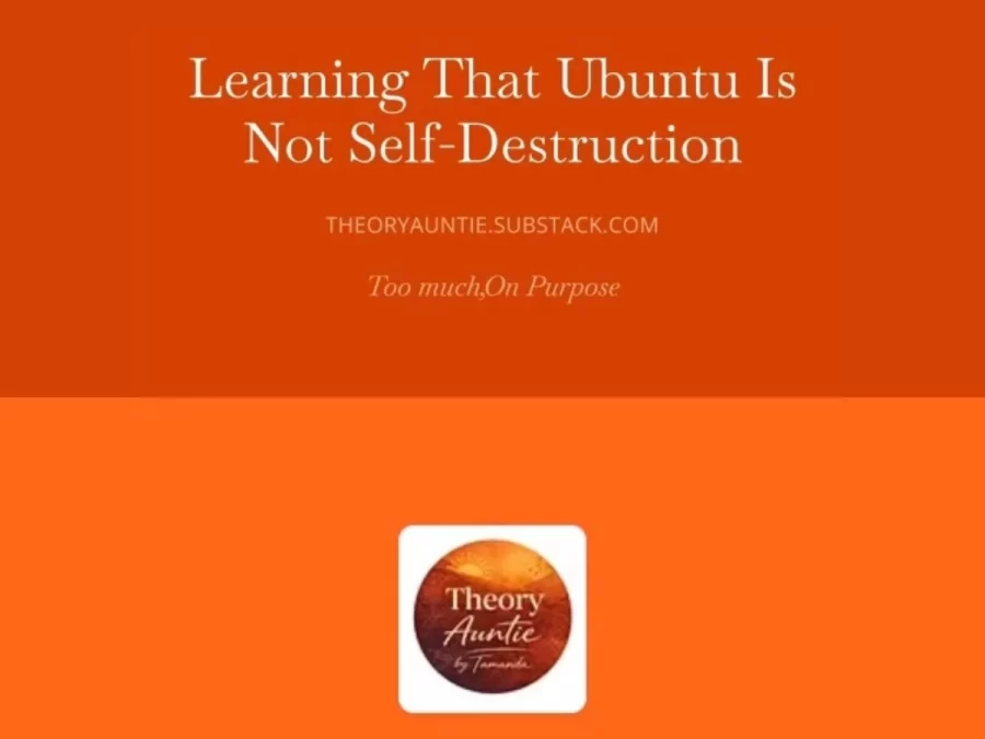Orange rectangle with text: "Learning That Ubuntu Is Not Self-Destruction"