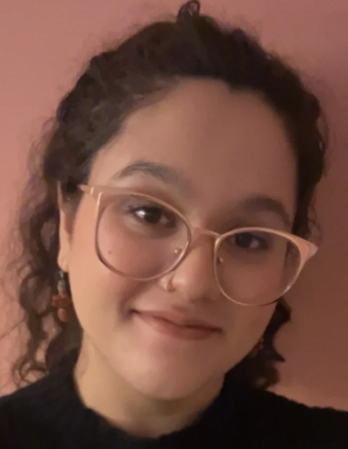 a student wearing glasses