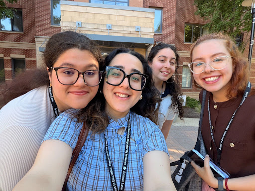 Bonner Summer Leadership bobcats arrive at Rutgers- still smiling after the long drive from Bates!