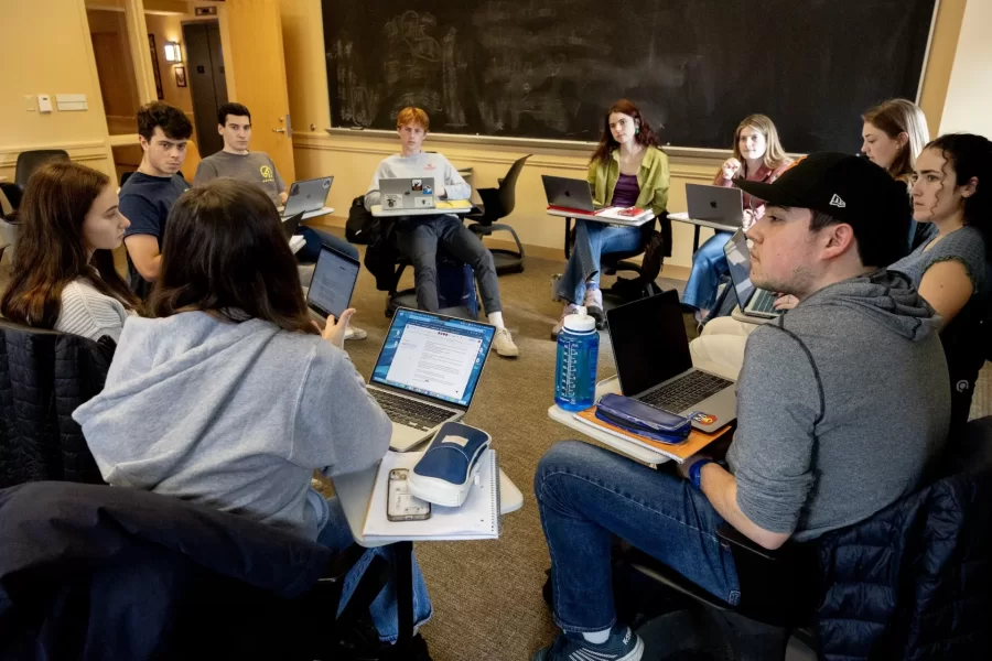 Students in Associate Professor of Hispanic Studies Stephanie Pridgeon’s “Screening Citizenship: Jewish Latin American Film” class prepare for two upcoming presentations they will make at the upcoming
Maine Jewish Film Festival, both in Portland and Bates. One film is called “Torah Tropical” (see below) and the other, made in Argentina and Austria, is called “The Klezmer Project).
Pridgeon says:
This coming Tuesday, March 4 at 7 PM in Olin, we will be screening the beautiful documentary “Torah Tropical” followed by a Q + A with producer Heidi Paster (parent of a current Bates student) led by students from my Jewish Latin American film seminar. The documentary follows the story of a family in Cali, Colombia, who converts to Judaism and attempts to immigrate to Israel. Please join us if you're interested and please also consider passing along the information to your students, colleagues, and friends if they might also be interested (entry is free for Bates staff, faculty, and students!)
This course considers films from throughout Latin America made by Jewish directors. Students learn the history of Latin American film production as well as terms and skills necessary for audiovisual analysis. The course examines the ways in which film is used as a vehicle to explore and represent issues of identity, belonging, immigration, and assimilation that have long characterized Jewish experiences in Latin America. Moreover, the course focuses on filmmakers’ engagement with key social and political issues within their respective countries as well as on a regional or global scale. Taught in Spanish. Recommended background: HISP 228. Prerequisite(s): HISP 210 or 211.
