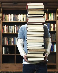 carrying books