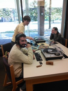 Spinning Vinyl in Audio at Bates College Library