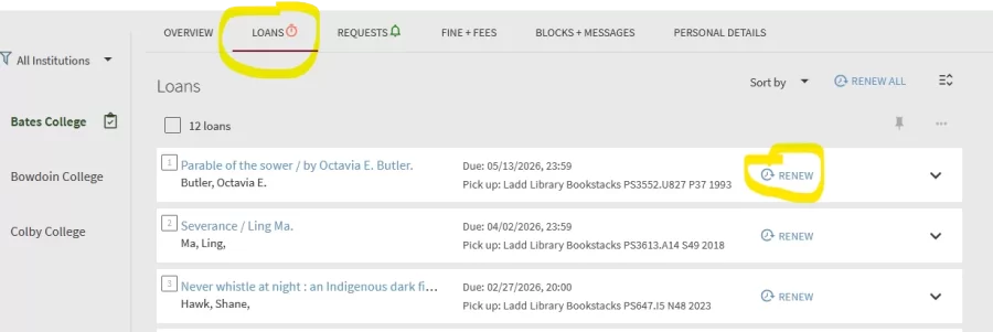 example of My Library Card online