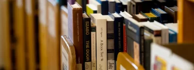Books on a shelf