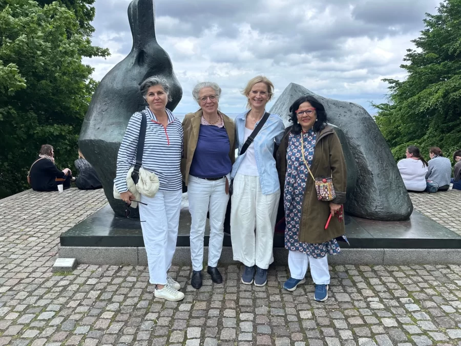 Minoo Malek Saghri, Beatrijs Stikkers-Muller, Karen Knudsen Nielsen, and Gulnar Bandukwalla Pruisken in Copenhagen