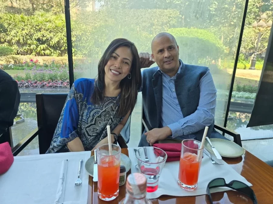 Maritess and Jon Custis in New Delhi