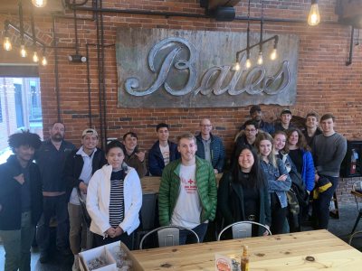 The Winter 2020 Differential Equations class visits Baxter Brewery