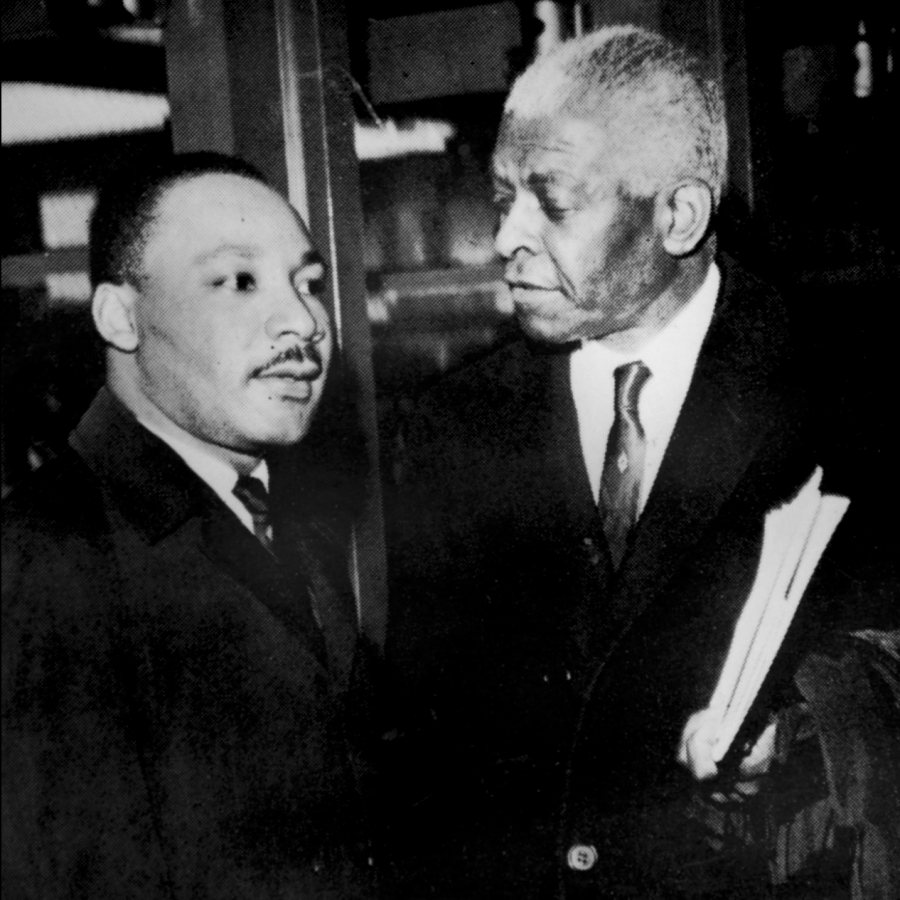 Martin Luther King Jr. and Benjamin Mays, Bates Class of 1920.