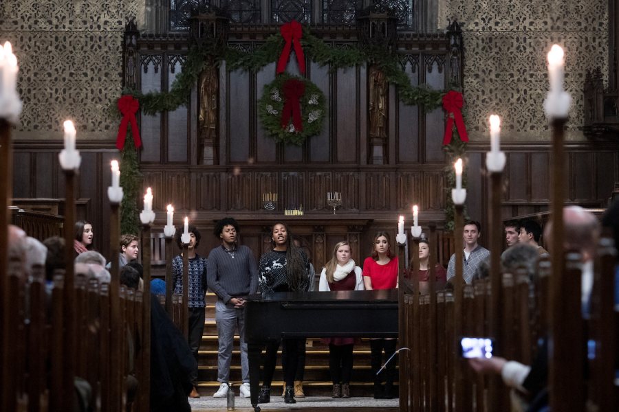 Singers at Candles & Carols