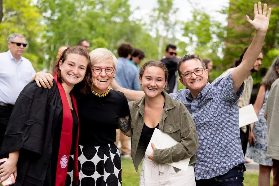 Class of 2022 celebrates Baccalaureate on the Historic Quad with Baccalaureate address delivered by Josh Rubin, Ph.D., visiting assistant professor of Anthropology.
Saturday May 28, 2022
11:00 a.m., The Historic Quad
Baccalaureate is a gathering of graduating seniors and their families and friends to celebrate this milestone in their lives and give thanks for the help they received along the way. It is a joyous celebration planned by students that features poetry, story-telling, a cappella, a student band, dance, parent reflections and an address by a faculty or staff person chosen by the graduating class.
Baccalaureate is held on the Historic Quad (rain or shine) and seniors process into the service wearing caps and gowns. All friends and family are welcome to attend and seating is first-come, first-served. The procession begins at 10:50, with a musical prelude before.
We invite parents and families to contribute to the festivities in two ways:
Parents & Families Reflection and Blessing Cards