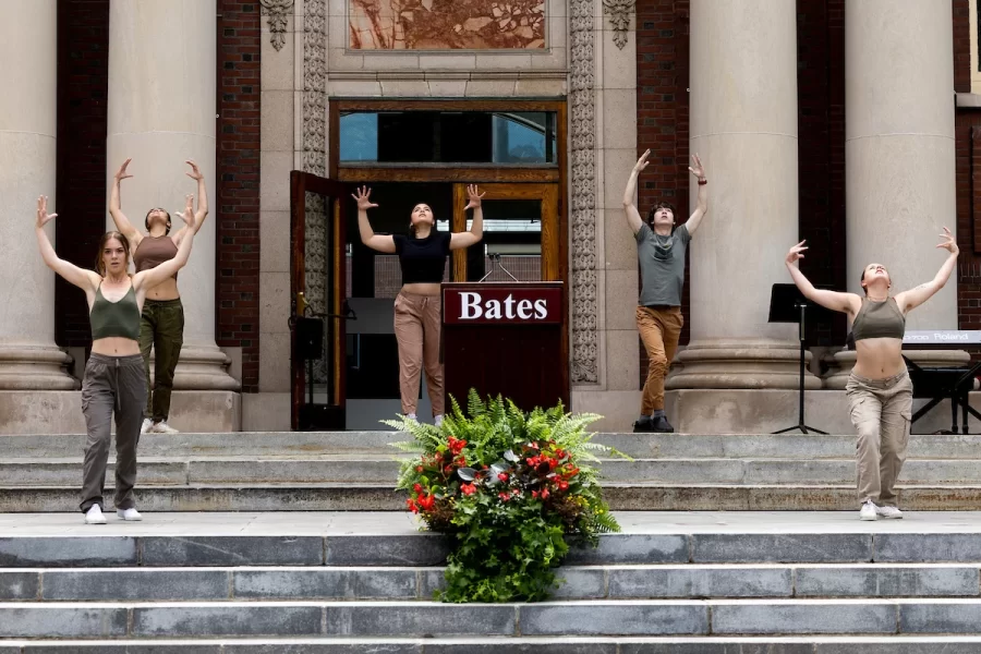 Bates seniors pause at Baccalaureate to remember, rejoice, and give thanks.

Moments from the Baccalaureate Service for the Class of 2023 on May 27, 2023, held on the Historic Quad.