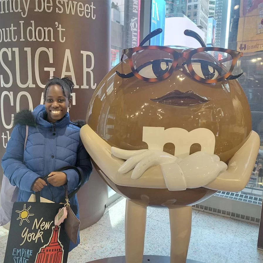 Naomi with a beautiful brown M&M