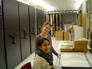Museum Interns Cara Garcia-Bou 13 and Nell Wachsberger 13_winter2013