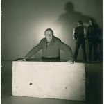 George Platt Lynes (American, 1907-1955), Marsden Hartley, ca. 1940, gelatin silver print, 9 1/4 x 7 1/2 inches, Bates College Museum of Art, Marsden Hartley Memorial Collection, Gift of Norma Berger, 1955.1.131.w