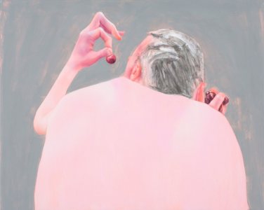 Robert Feintuch, Two-Fisted, 2014, 19 x 23 ¾ inches, Polymer emulsion on honeycomb panel, Courtesy of Sonnabend Gallery, New York, Howard Yezerski Gallery, Boston, Zevitas/Marcus Gallery, Los Angeles and the artist