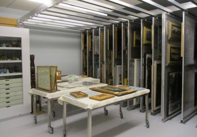 The Art Storage System is for storing collections of art. Made for  galleries, museums, artists, art schools, and art collectors.