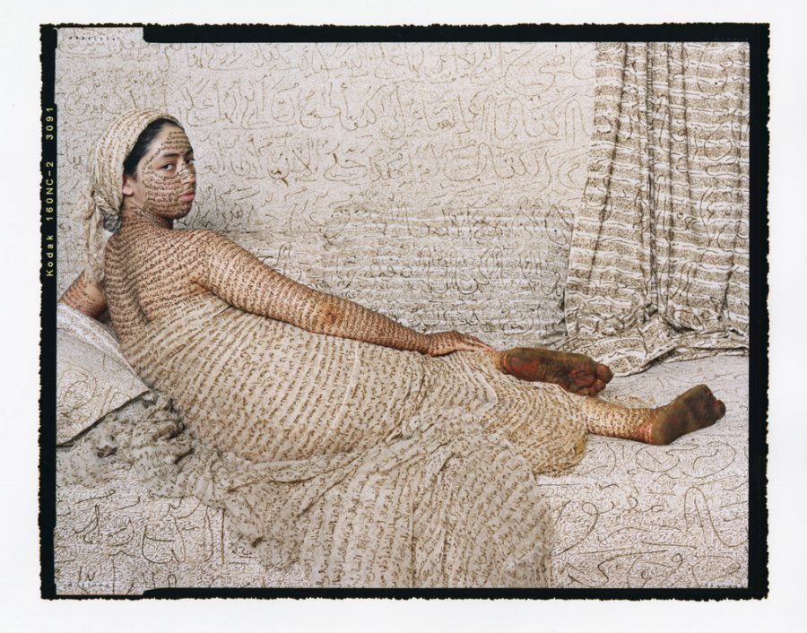 Lalla Essaydi, Grand Odalisque, 2008, choromogenic print, Museum purchase with support from the Davis Family Foundation, 2011.20.1