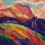Marsden Hartley, Mont Sainte-Victoire, c. 1927, Oil on canvas, 20 x 24 in., 27 1/2 x 31 3/4 x 2 1/2 in., Vilcek Collection, 2007.06.01