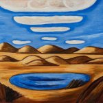 Marsden Hartley, Lost Country - Petrified Sand Hills, 1932, Oil on Masonite, 22 1/4 x 28 1/2 in., 32 1/4 x 38 1/2 in., Vilcek Collection, 2018.01.01