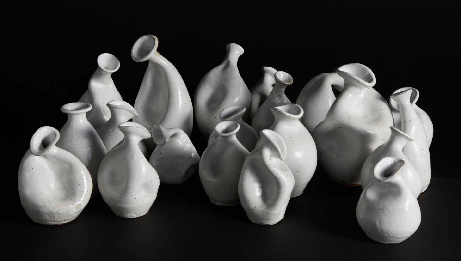 Celia Feal-Staub, Untitled, 2019, Reduction fired stoneware, various sizes