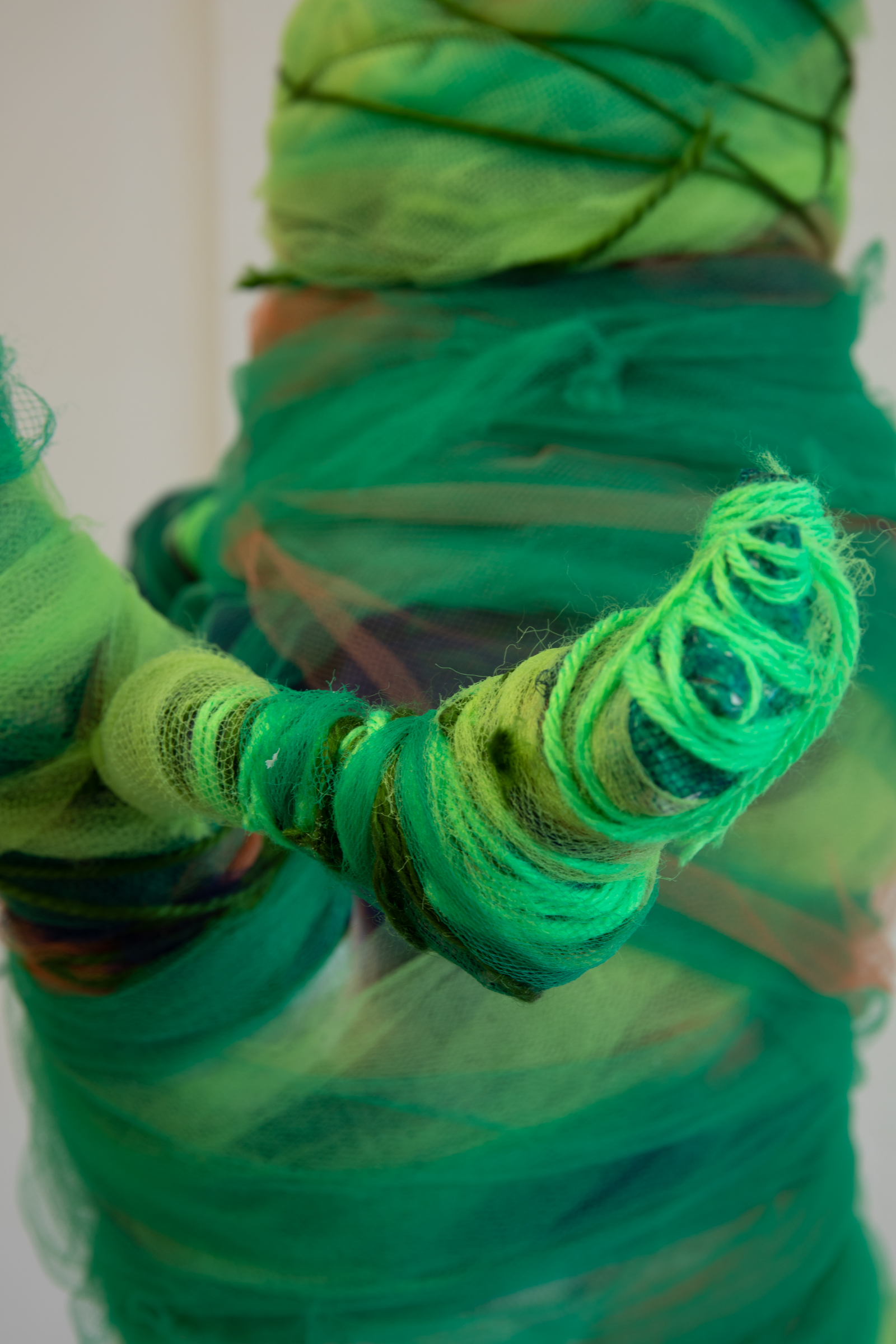 Eden Rickolt, Untitled (detail), 2020, mixed media, 18 x 12 x 42 inches