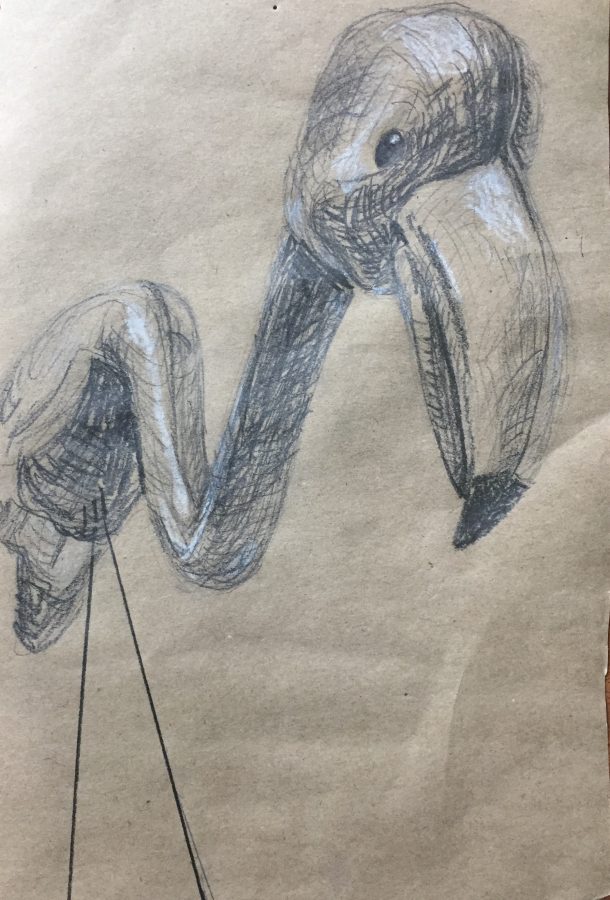 Eden Rickolt, Untitled, 2019, pencil, 6” x 9”