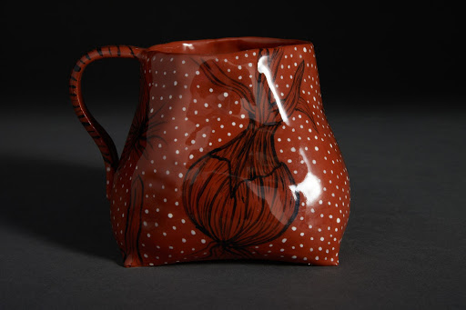 Madeline Schapiro, Onion, 2019, earthenware ceramics, 4 x 4 inches