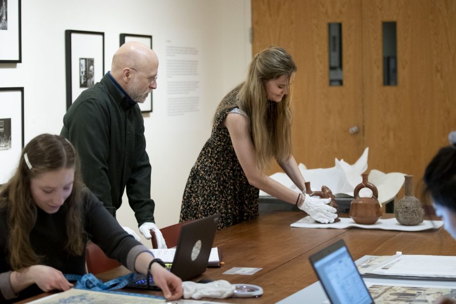 Olin Arts CenterThe museum's educational intern will learn how to maintain art. Will hopefully take place in the big room where the museum's thousands of items are kept