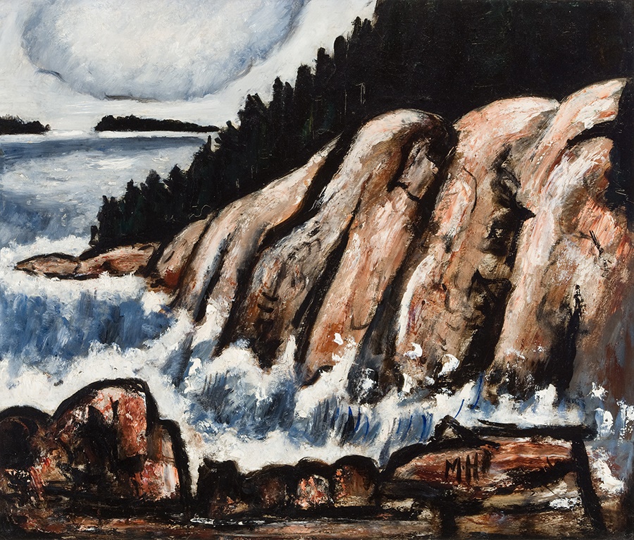 Marsden Hartley, End of Storm, Vinalhaven, Maine, ca. 1938, oil on masonite, 22 x 26 inches