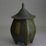 Sequoia Miller, Hut Jar, glazed stoneware, 12 ½ x 7 ½ inches, 2019.4.65