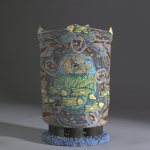 Jane Peiser, Vase, ca. 2006, colored porcelain, 19 ¾ x 7 ½ x 7 ½ inches, 2019.4.81