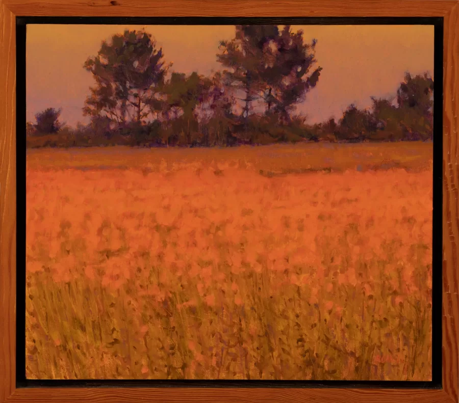 Glenn Renell, Flower Field, 2003, oil on panel, 11 ½ x 13 in, 2020.1.39