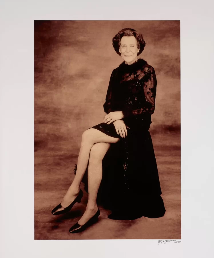 Joyce Tenneson, Kitty Carlisle Hart, 90, 2000, photograph, 24 x 20 in., Bates College Museum of Art, gift of Eric Levin, 2016.17.3