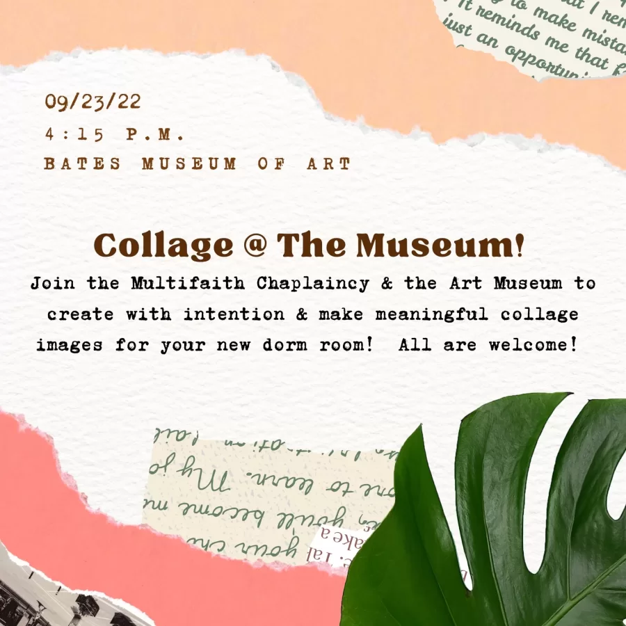 Join the Multifaith Chaplaincy and the Museum of Art for a new collaging event! We&hellip;