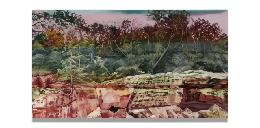 Cristi Rinklin’s paintings, installations, and works on paper examine the interplay between technological and analog…