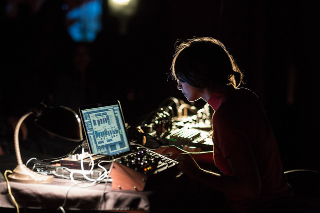 SEPTEMBER 29 - CHESTNUT HILL: Non-Event presents Temporal Currents II: Experimental Sound and Film. The interior of the Waterworks Museum was used to project various films on loop via the AgX Film Collective, accompanied by musical performances from Asha  Tamarisa and Victoria Chen. Shot at Waterworks Museum on Friday, September 29, 2017. All Rights Reserved / © Tim Bugbee