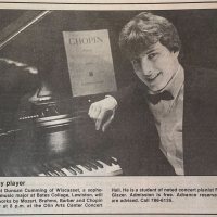 Bates Retro Night II: Duncan Cumming, solo piano in 1991