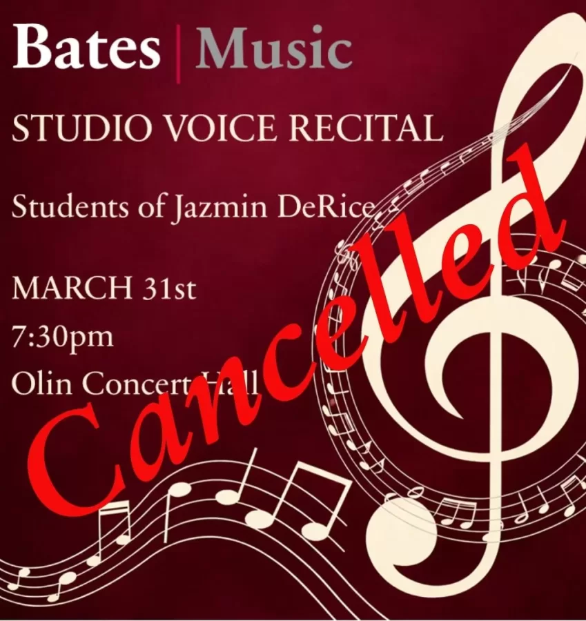 Presented By: Bates Department of Music: Come support the brave Bates students who risk it&hellip;