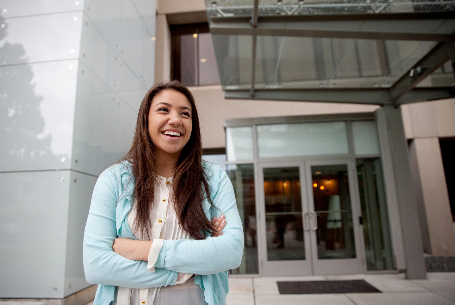 Biology and English major Shelby Sullivan '15 worked at Cubist Pharmaceuticals as a Ladd Intern. (Phyllis Graber Jensen/Bates College)