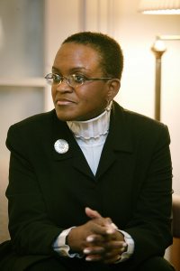 Valerie Smith ’75, photographed at Bates in 2004. (Phyllis Graber Jensen/Bates College)