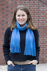Amanda Harrow '06 of Hopkinton, Mass., winner of the 2006 William Stringfellow Award (recognizing a Bates student for participation in peace and social justice causes) and a 2006 Watson Fellowship for which she receives $25,000 to study child protection practices in New Zealand, Uganda, Sweden, and Peru.