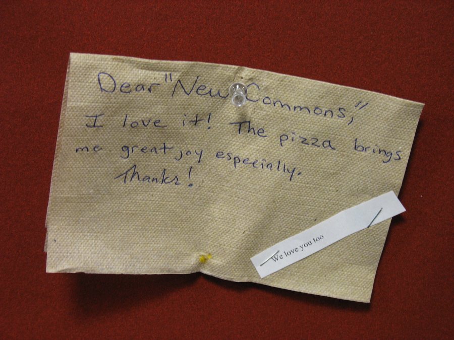 The new Napkin Board. (Doug Hubley/Bates College)