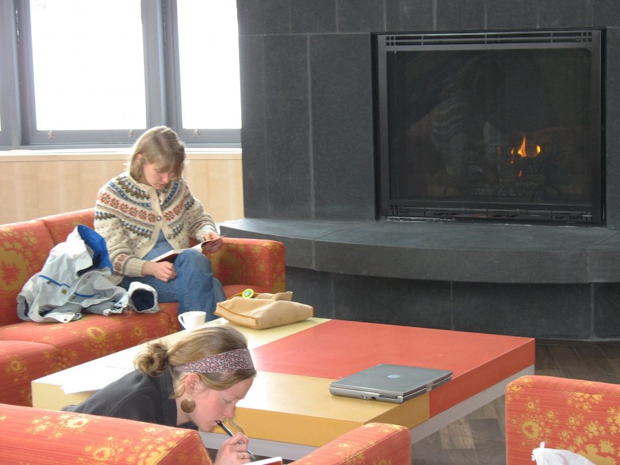 The lounge from the lounge. (Doug Hubley/Bates College)