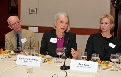 President Hansen at NYC higher ed media dinner