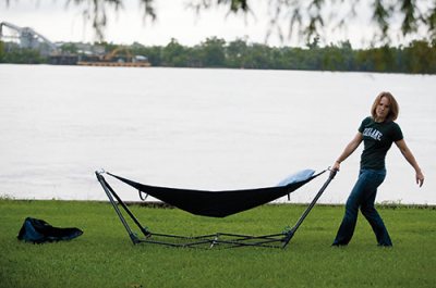 Katharina R. Unger '06 is a second-year medical student at Tulane University in New Orleans. She often runs or studies in Audubon Park. Unger often takes a portable hammock to the park's Mississippi River banks to study for classes; the gazebo she stands on is a place where she also studies and where she has attended crab barbecues with her Tulane University School of Medicine classmates. 

Audubon Park is located just minutes from downtown New Orleans on the St. Charles Avenue streetcar line, across from Tulane and Loyola universities. Within its walls sits the Audubon Park Golf Course and Audubon Zoo. Audubon Park opened in 1898 and was the site of the World Cotton Centennial in 1884. People travel from near and far to marvel at and enjoy the ever-beautiful oak trees, lagoons, and expansive green space located within the park. For the millions who use the park for picnics, relaxing, walking, running, cycling and special events there is no better place in New Orleans for recreational fun and relaxation. Audubon Park (historically French: Plantation-de-BorÃ©[1]) is a city park located in New Orleans, Louisiana. The park is approximately six miles to the west of the city center of New Orleans and sits on land that was purchased by the city in 1871. It is bordered on one side by the Mississippi River and on the other by St. Charles Avenue where Tulane University and Loyola University New Orleans are located. The park is named in honor of artist and naturalist John James Audubon, who began living in New Orleans in 1821.[2]


Goes by "Katie"